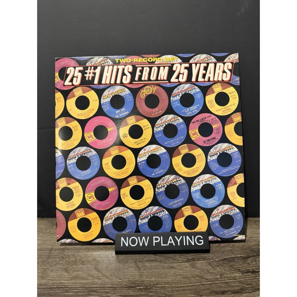 25 #1 Hits From 25 Years - Various - Motown Records Pressing 5308ML2, 1982 OOP